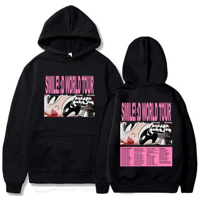 Hoodies mit beidseitigem Druck Porter Robinson Smile World Tour 2024/2025 Sweatshirts Streetwear Winter Herbst Warme Kapuzenpullover