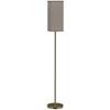 Floor Lamp, Modern Standing Lamp with Linen Shade and Foot Switch, Tall Lamps for Bedroom, Bulb Not Included, Gold Tone