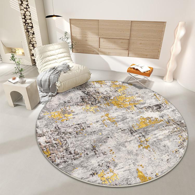 Minimalism Decoration Round Living Room Carpet Abstract Large Area Antiskid Rugs Lounge Bedroom Sofa Easy Clean Chair Mat Study