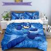3pcs Cartoon Rockman Game Megaman pattern bedding set duvet cover set includes duvet cover &pillowcases, perfect all season bedroom decoration & gift