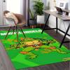 Ninja, Schildpad, Michelangelo Kantoor Tapijt Zacht Polyester Entree Tapijt Wasbaar Antislip Machine W