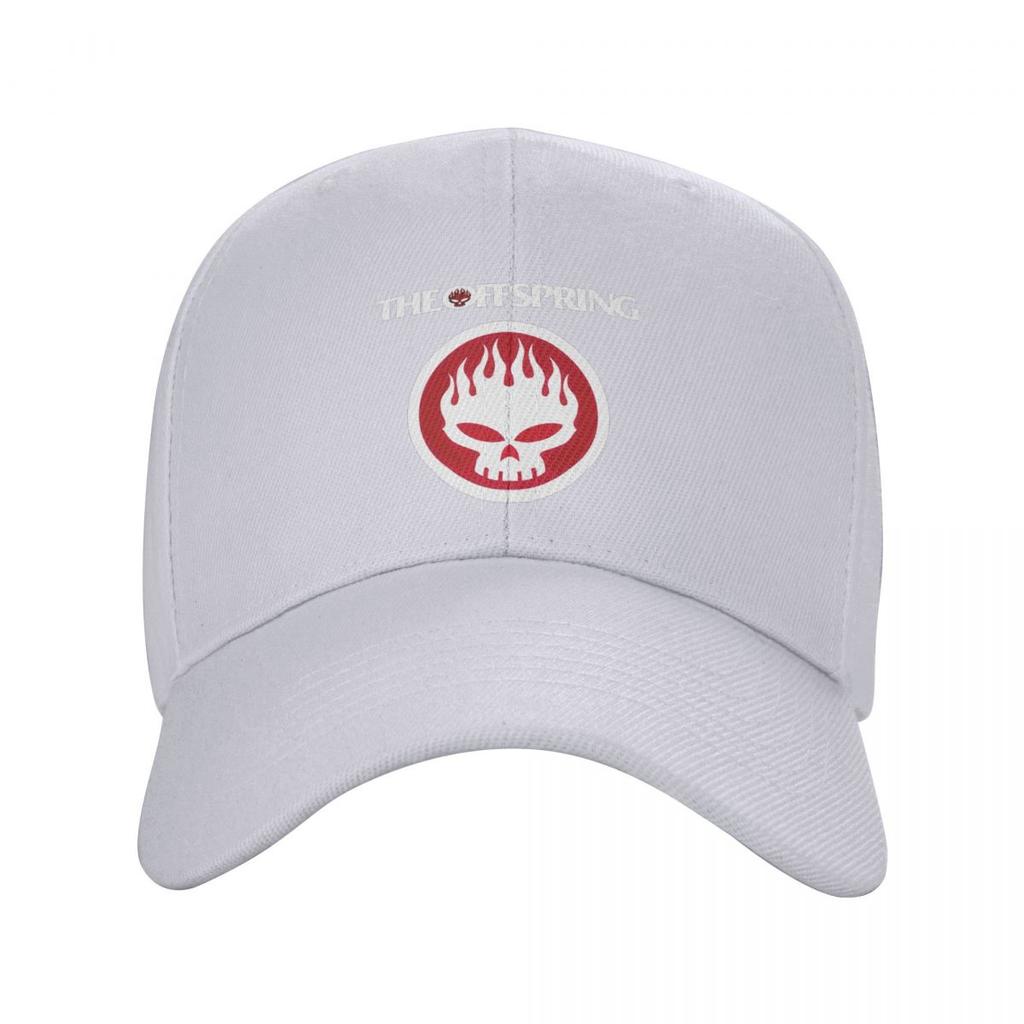 The Offspring Flaming Skull On Circle Logo Baseball Caps Snapback Men Women Hats Outdoor Cap Hip Hop Baseball Hat Casquette