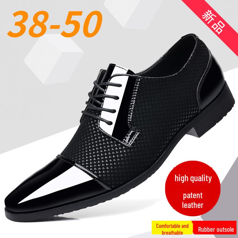 Купить Осенние мужские кожаные деловые туфли — большие размеры ...