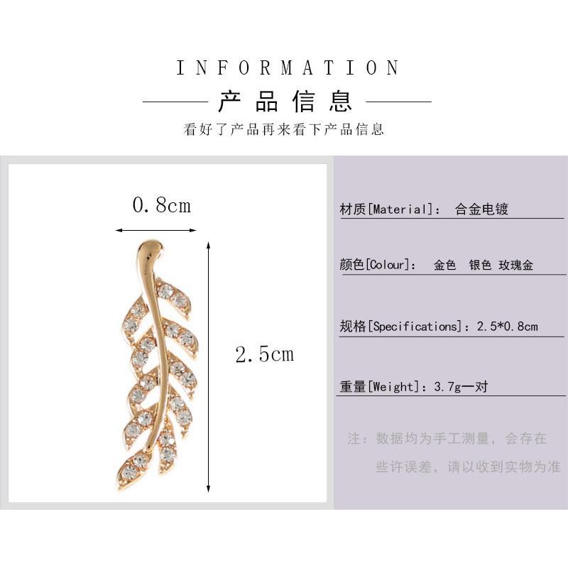 Fashionable Symmetrical Hollow Leaf Earrings New Alloy Long Earrings