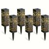 6 Pieces of Solar Outdoor Lights, Solar Decorative Path Lights, Garden Lawn Lights, Solar LED Landscape Garden Lighting, New Year Decoration