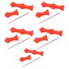 5 Sets Bowstring Tabs Guard Soft Silicone Archery Fingers Protector with Mounting Pin for Outdoor Shooting