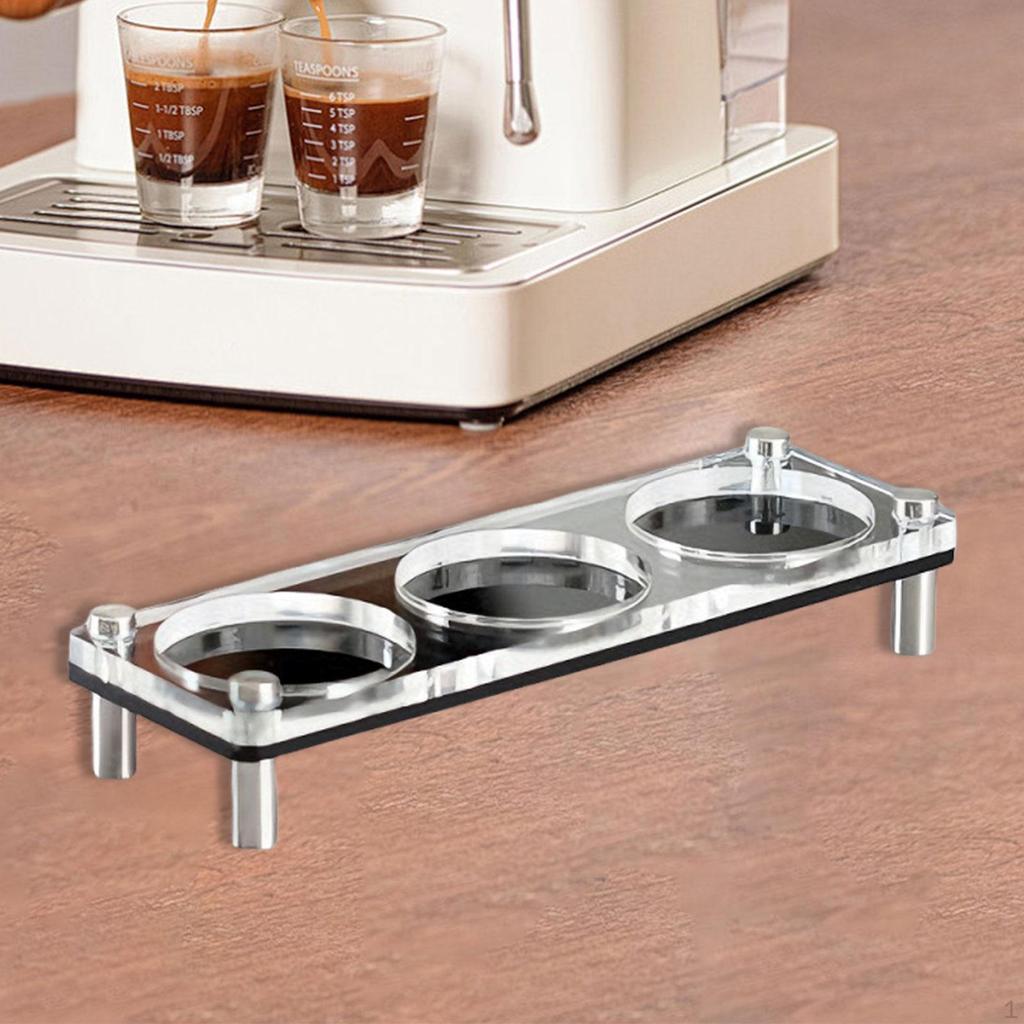 Espresso Tamper Station Coffee Holder Fits 51mm 53mm and 58mm Sturdy Acrylic Tools