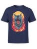 FANTUCCI Inferno Hound T-Shirt | Fiery Dog Tee | Unisex