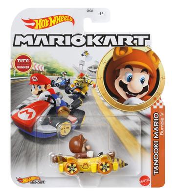 Hot Wheels Model DieCast TANOOKI Mario Bumble V z Super Mario Kart Skala Długość 5cm - 164