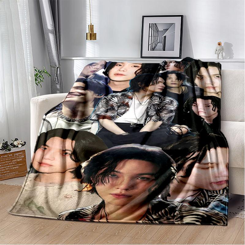 29 Style New Kpop Kim Tae Hyung V Min Yoon Gi,SUGA,Agust D Blanket,Soft Throw Blanket for Home Bedroom Bed Sofa Travel Cover Kid