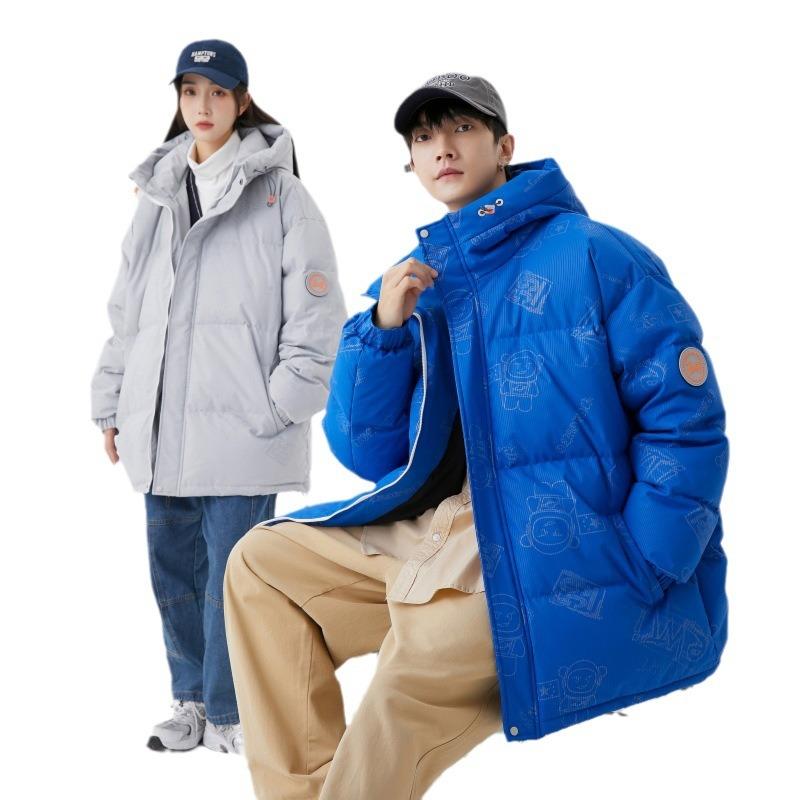 Winter Down Jacket Men's New Thickened Men's and Women's Winter Clothing 50 National Standard White Duck Down Couple Coat