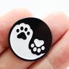 Cute Paw Pins - Tai Chi (Tao Mark) Dog and Cat Paws