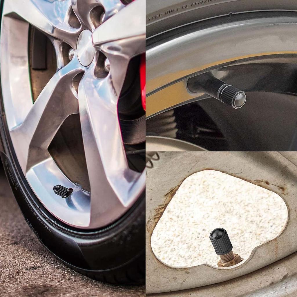 1000 Pcs Tire Valve Stem Caps Z-OneMart Plastic Black Tire Valve Caps For Car Tires Universal Heavy-Duty Stem Covers For Car Leak Proof Stem Cover