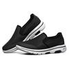 Skechers Go Walk 5 Fabric Leather Slip-On Comfortable Sports Low-Top Casual Shoes Men sneakers Black 216013-BKW