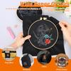 Mushroom Embroidery Kit 3 Cloth and Hoop Embroidery Kit with Pattern for Beginner Adult for DIY Handcraft Enthusiast