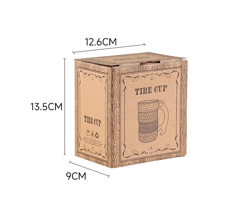 Creative Large Capacity Novelty Ceramic Tire Mug