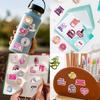 50 Pieces of Pink Humorous Stickers for DIY Notebook, Water Cup, Computer, Skateboard and Other Items Stickers