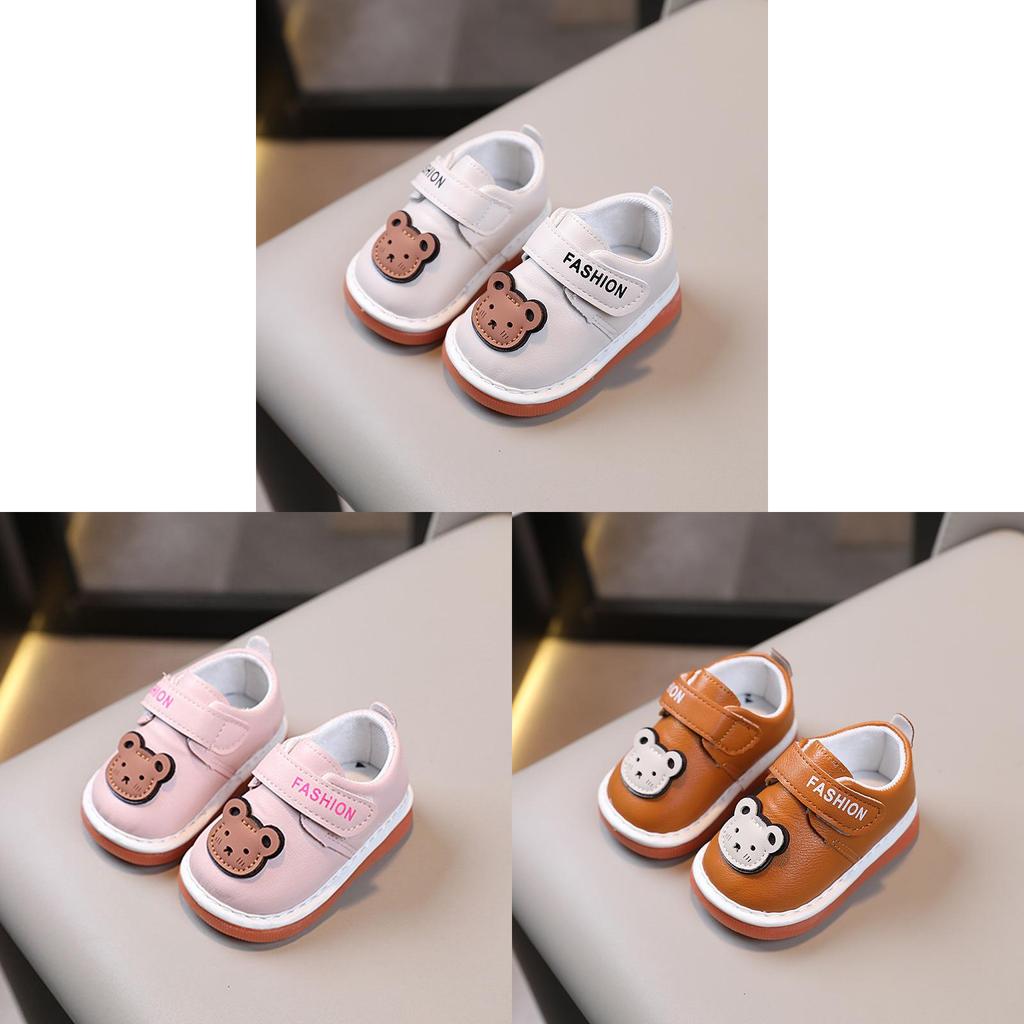 Cartoon Baby Toddler Soft Sole Shoes With Velcro For Newborns