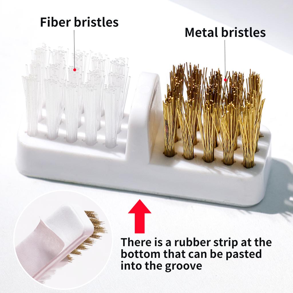 2v1 Hlavička na leštění nehtů Čisticí box na prach 30 otvorů Organizér na hlavičky laků na nehty Akrylový přenosný organizér Prachotěsný