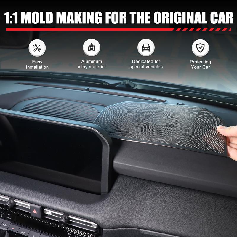 For Toyota Land Cruiser Prado 250 LC250 2024-2025 Car Center Console Dashboard Speaker Cover Trim Interior Car Accessories