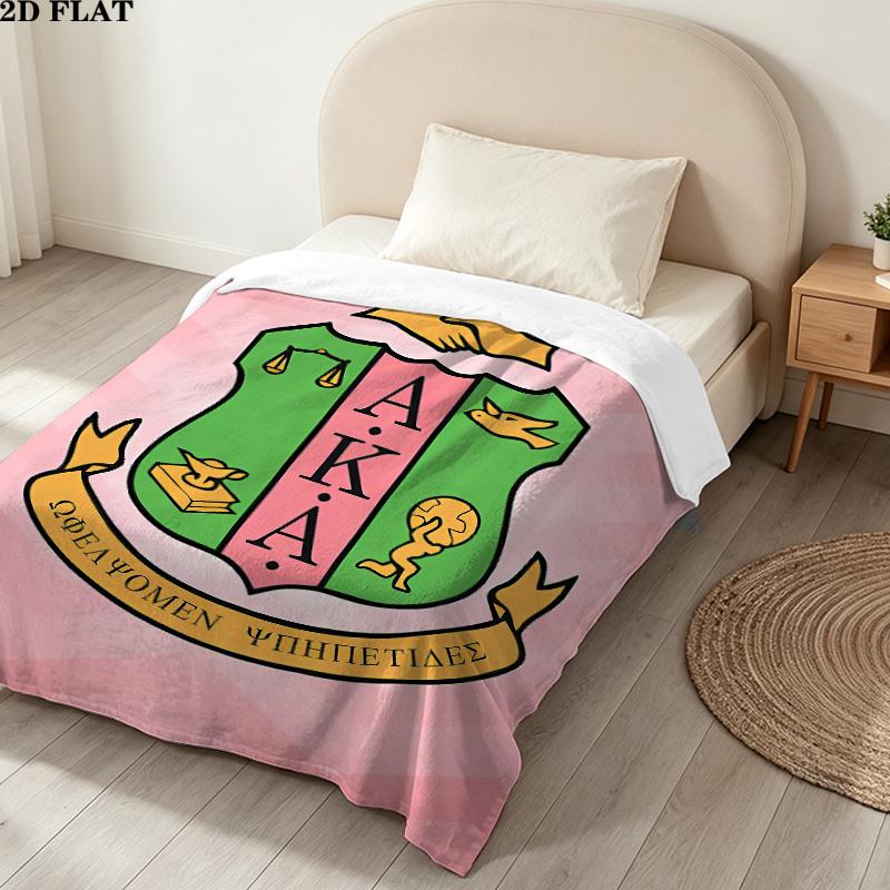 1PC Aka Patterned Flannel Blanket Suitable For All Seasons For Home Decor Warmth And Comfort Gifts Holiday Present