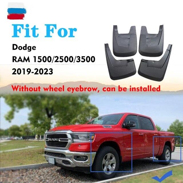 - Für Dodge RAM Pickup 1500 2500 3500 Kotflügel Kotflügel Schmutzfänger Spritzschutz Autozubehör Vorne Hinten 4St