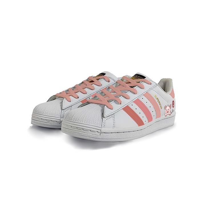 Adidas Originals SUPERSTAR Shell Head Slip Resistant Abrasion Resistant Low top Skateboard Shoes Unisex White EG4958(Team183-)