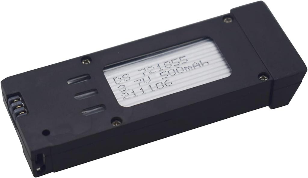 Lot de 4 batteries LiPo 3,7V 500mAh avec chargeur USB 4-en-1 – Kit d'alimentation à charge rapide pour drones et quadcoptères RC E58, S168, JY019