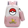 Pokemon Cartoon Printed Backpack Pencil Bag Elementary School Student Junior School Bag Backpack