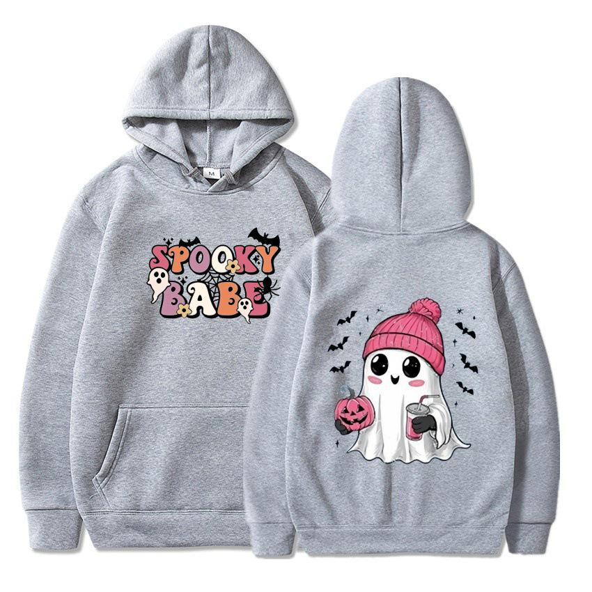 

2024 Trendy Mid-Sized Children s Halloween Hooded Fleece Sweatshirt - European & American Style 130 cm
