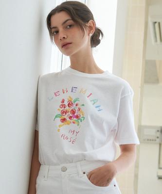 Leuhemia (Standard) My Rose T-Shirt_ White