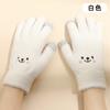 Women's autumn and winter plush knitted gloves warm and cold-proof plush imitation mink cartoon cute touch screen fashion