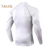 Pánské sportovní top 3D Slim Fit High Elasticity Stojací límec Rychleschnoucí Dlouhé rukávy Slim Fit Kompresní Tričko Tvarování postavy Gym Běh Basketbal