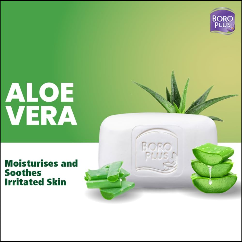 Boroplus Antiseptic Moisturising Bathing Soap With Aloe Vera Neem Tulsi 125G X 6 For Soft Smooth Skin