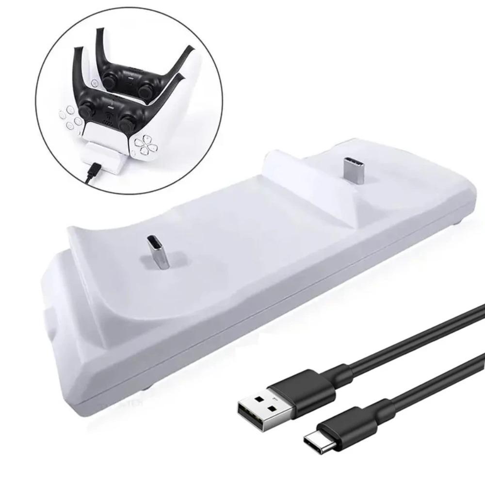Dual Fast Charger for PS5 Wireless Controller Charging Dock Station Base Stand for Playstation 5 Gamepad Gaming Accessories