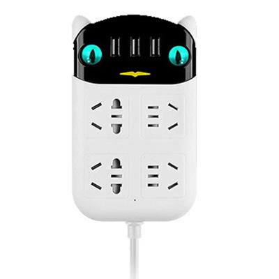 Power Strip Multifunctional USB Port ABS Flame Retardant Socket Strip for Home Office