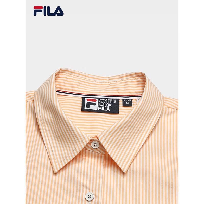 FILA Women's Striped Woven Long Sleeve Shirt