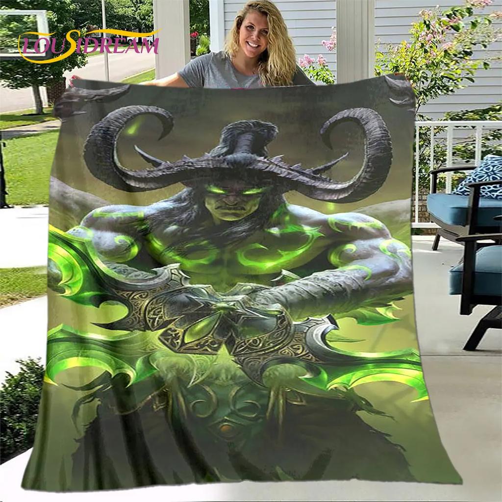 WOW, World of Warcraft Game Gamer Soft Plush Blanket,Flannel Blanket Throw Blanket for Living Room Bedroom Bed Sofa Picnic Cover
