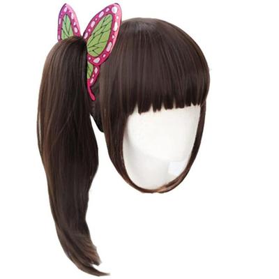 Yüksek Kaliteli Kanawo Tsuyuri Kanao Cosplay Peruğu Isıya Dayanıklı Saç Anime Cosplay Perukları + Peruk Filesi