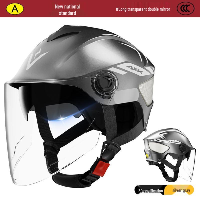 3C Certified Summer Electric Motorcycle Helmet: Sun Protection, Safety, Universal Fit for Men and Women