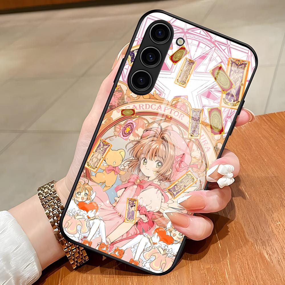 Cardcaptor Sakura Phone Case For Samsung S26 S25 Edge Ultra S23 S22 S21 S20 Ultra Plus S24 Fe A54 A53 A25 Glass Cover