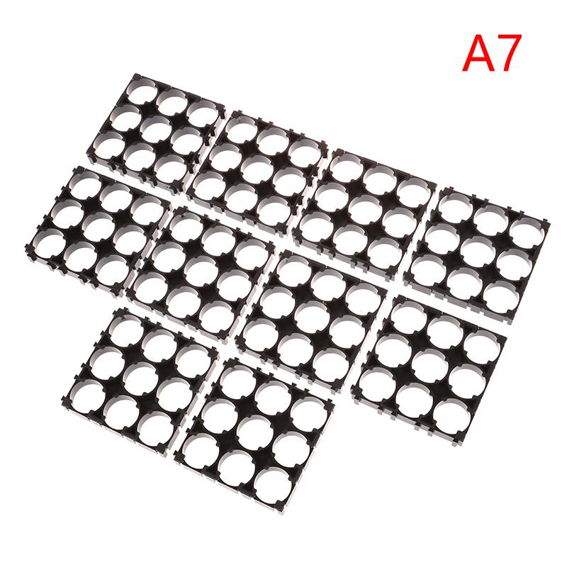 10Pcs 18650 Battery Holder Safety Anti Vibration Holder Bracket Li-ion Cell Holder Cylindrical Plastic Case