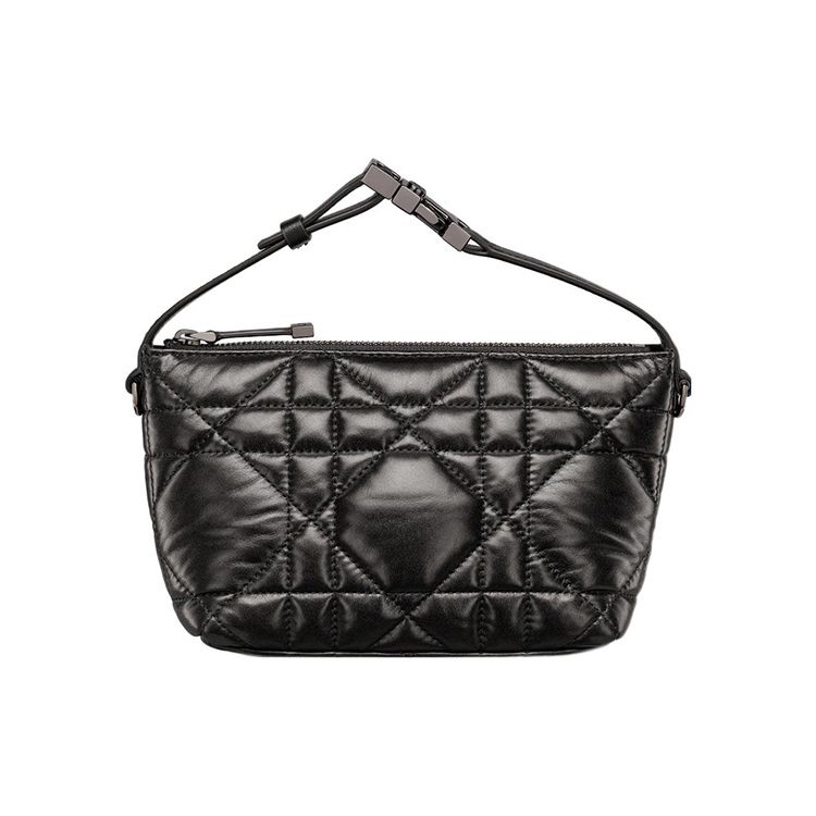 

Dior Travel Nomad Oversized Woven Leather Lunch Box Clutch Women Clutch Black Silver S5553BMIG-M900 Basic Set (Bag+Dust Bag)