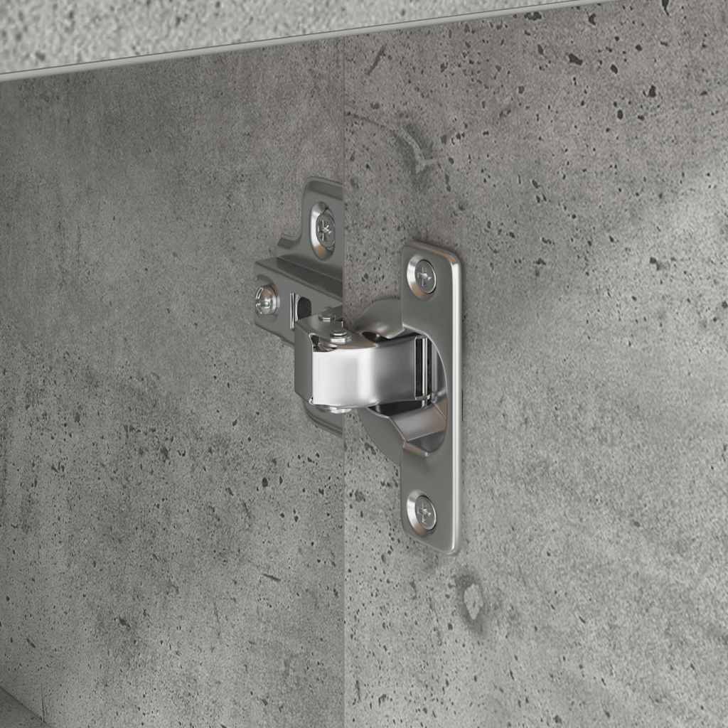 Sideboard with Drawers Concrete Grey 38 x 34 x 75 cm