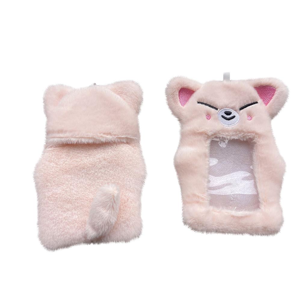 Character Photo Card Holder Love Plush Cover For Stay Gift