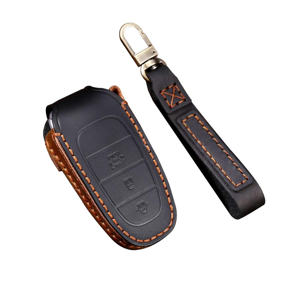 Nyckelskyddet är lämpligt för det nya Hyundai Tucson L Oncino läder högkvalitativa skyddande bilnyckelskyddet.