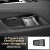 For Tiguan L Pro 2025 2026 Central Control Storage Box, Double Layer Waterproof Anti-Slip Car Organizer with Privacy Cover