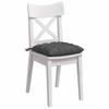 Seat Cushions 4 Pcs Dark Grey 40 X 40 X 6 Cm Cord Fabric