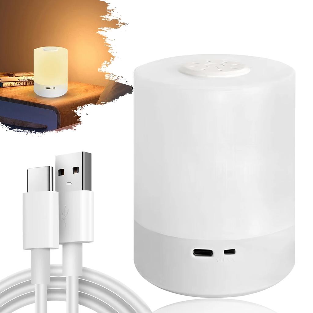 Touch Night Lamp 3 Modes Dimming Bedroom Bedside Lamp USB Charging Night Light Ambient Light Soft Light Table Lamp For Kids Gift