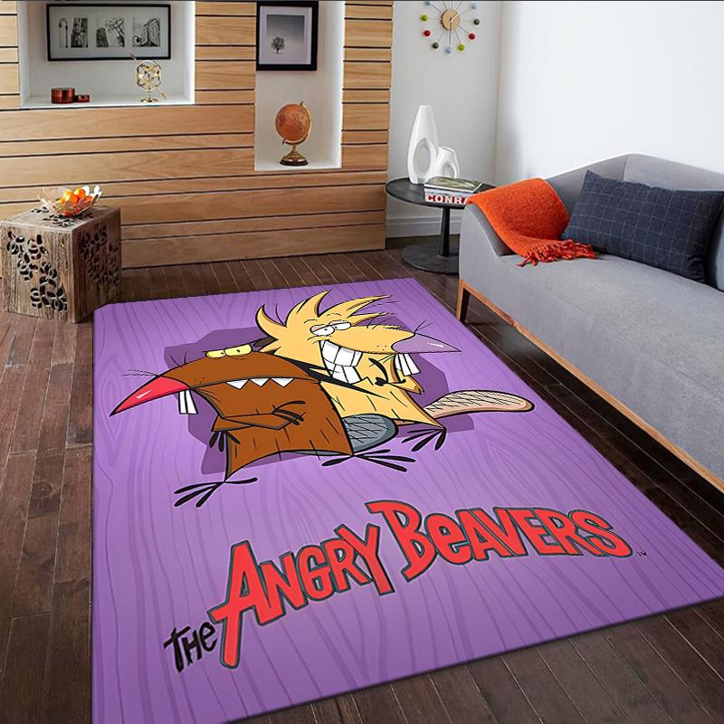 Angry Beavers Adventure Carpet, Kitchen Rugs, Yoga Mat, Non-Slip Mats, Rug for Bathroom, Living Room bedroom, Camping Rugs Christmas Gift